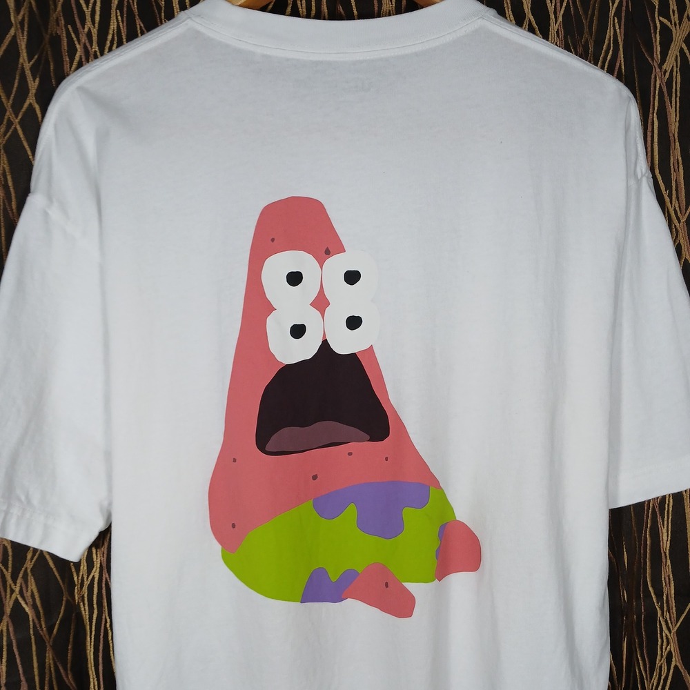 Uniqlo UT CPFM SpongeBob T-Shirt Mens Medium White Patrick Star Graphic Tee